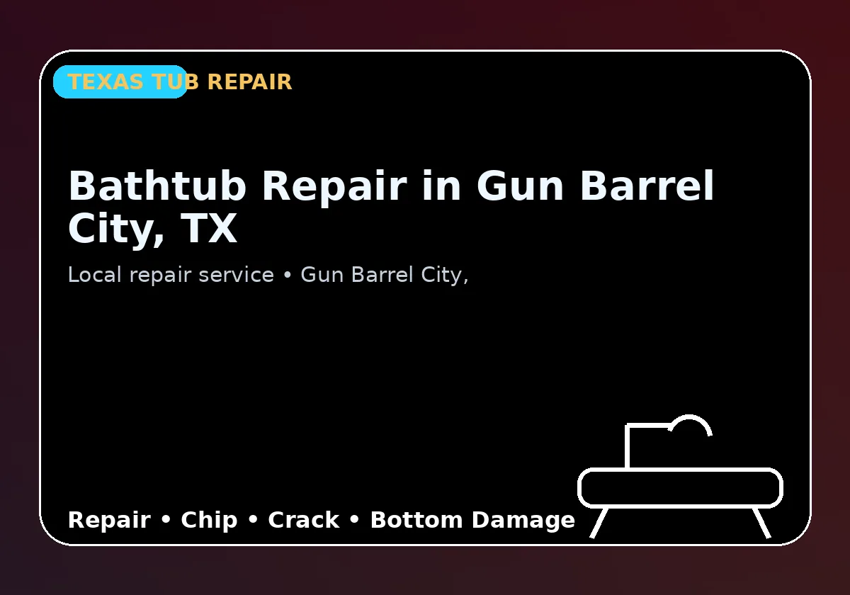 Bathtub Repair in Gun Barrel City, TX